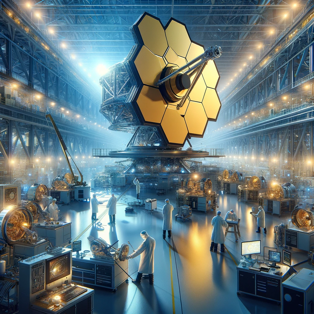 مراحل توسعه تلسکوپ JWST